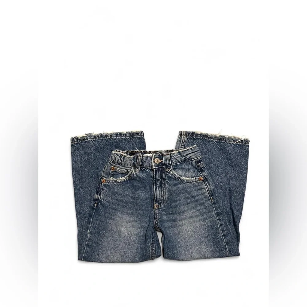 Zara Kids Blue Wide-Leg Jeans - Picture 3 of 5
